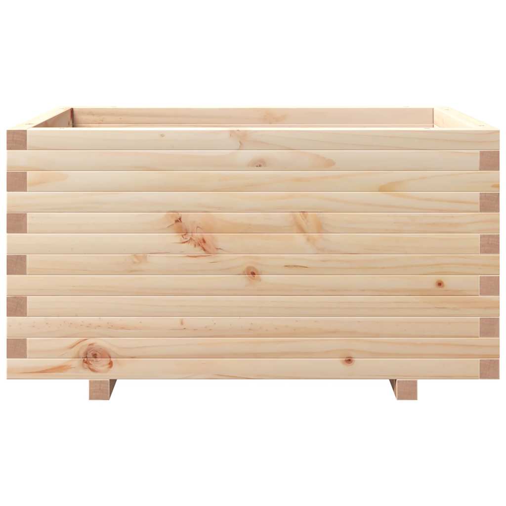 Vidaxl Donica Ogrodowa, 90X60X49,5 Cm, Lite Drewno Sosnowe