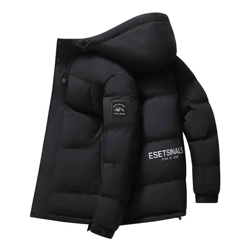 Casual Quilted Winter Jacket with Hood and Thermal Padding