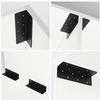 60pcs Thickened Extra Large 160mm L-Shaped Corner Code | 4pcs Corner Code with 56pcs Screw Set, Garden Fence Bracket Connector