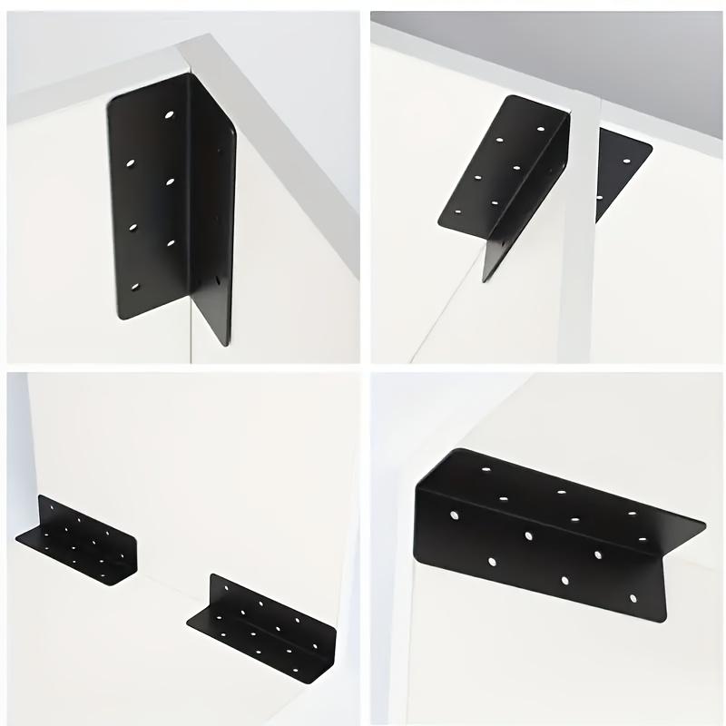 60pcs Thickened Extra Large 160mm L-Shaped Corner Code | 4pcs Corner Code with 56pcs Screw Set, Garden Fence Bracket Connector
