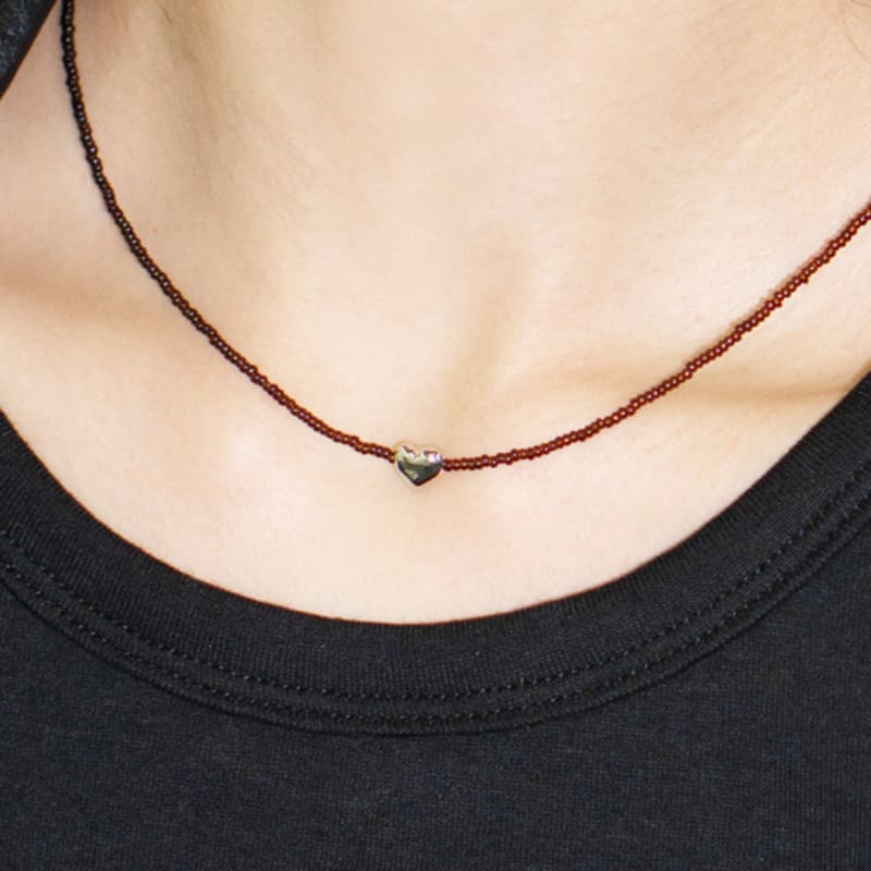 

OURPIERRE ROMANTIC NECKLACE BROWN GOLD