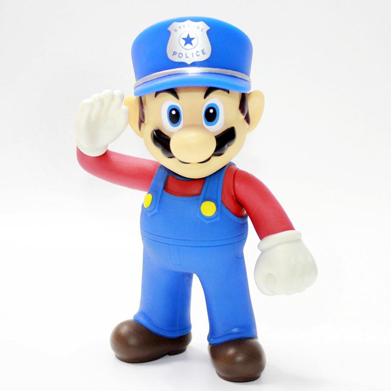 Super Mario Luigi Peach Bowser Yoshi Wario Action Figure Anime Model Toys Cartoon Doll Birthday Gift for Children Kids