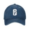 Rainbows Six Sieged R6 Baseball Cap Sun  Outdoor Sport Sun-Proof Washed Hip Hop Hats FeUnisex Unisex Classic Print Baseball Caps