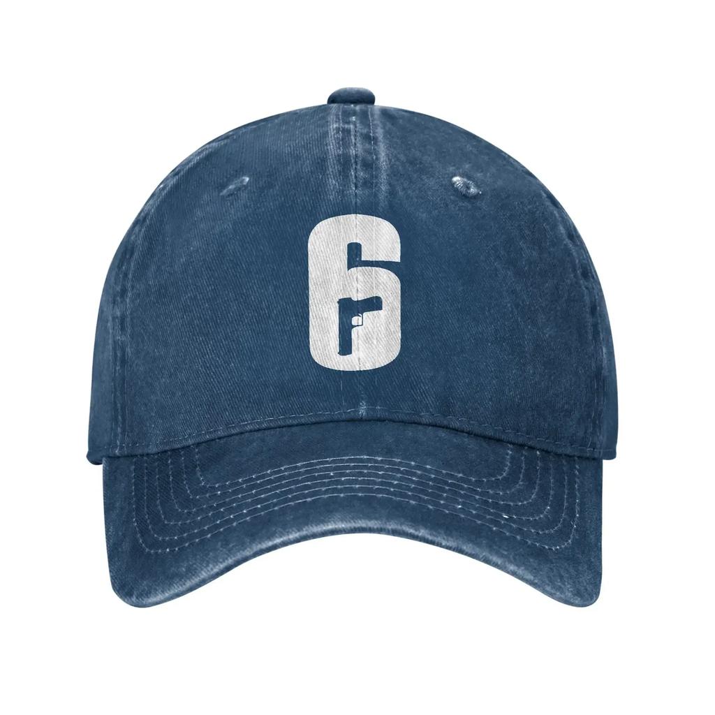 Rainbows Six Sieged R6 Baseball Cap Sun Outdoor Sport Sun-Proof Washed Hip Hop Hats FeUnisex Unisex Classic Print Baseball Caps