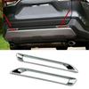 For Toyota RAV4 RAV 4 2019-2022 2023 2024 Chrome Rear Foglight Cover Sticker Tail Fog Lights Lamp Trim Exterior Accessories,2pcs.