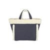 Lesportsac Medium Denim Wash/Sherpa Small Two-Way Tote Bag [1559.La12]