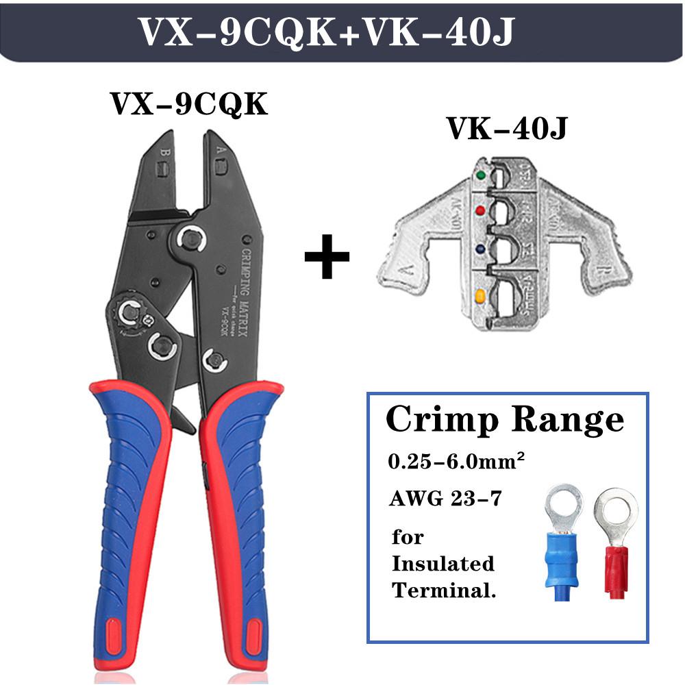 

Набор инструментов для обжима WOZOBUY - щипцы для обжима проводов с храповым механизмом - для термоусадочных, неизолированных, открытых, флажковых, наконечников