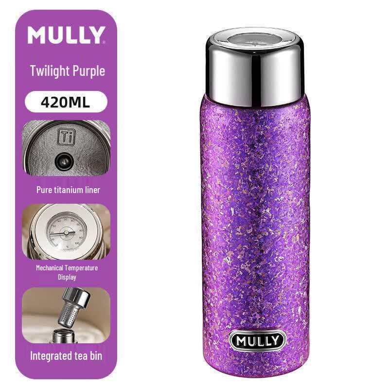 Moli Pure Titanium Insulated Tea Mug with Infuser 420ml