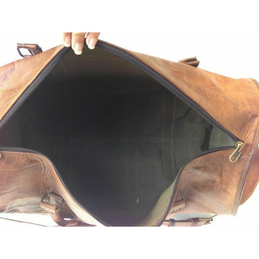 Pánská taška Leather Duffle Travel Luggage Gym Vintage Genuine Weekend Overnight Novinka