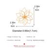 Vintage Metal Hollow Flower Open Rings for Women Exaggerated Gold Color Line Big Flower Adjustable Finger Rings Jewelry Gifts