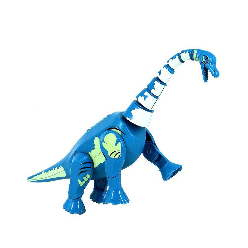 

Брахиозавр Парк Юрского периода Спинозавр Собранные строительные блоки Детские игрушки Подарок Brachiosaurus