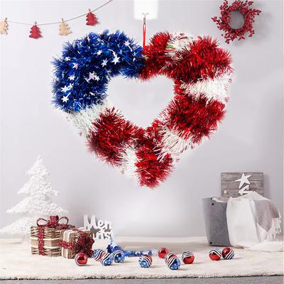 American Independence Day Decoration Wreath Pendant Red, , Blue Love Decoration Pendant