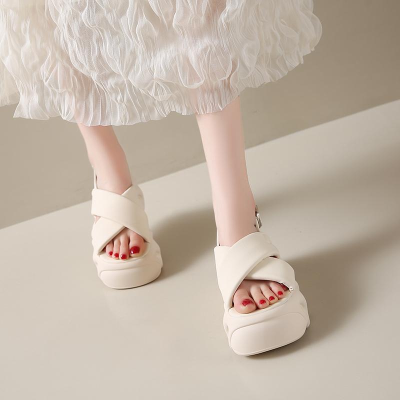 Fashion Flip Flops Women Slippers Super High Heels Platform Shoes Comfortable Rubber Wedges Shoes for Women Sandals Summer Shoes Woman