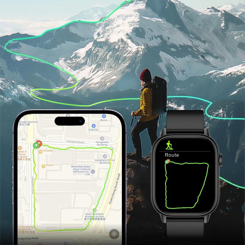 2025 New GPS Positioning Smart Watch Lightweight Fashionable Sports Compass Outdoor Adults Men Women's SmartWatch Health SOS Elderly