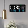 LED Multi-functional Digital Wall Clock Formaldehyde/ CO2/ TVOC Display Indoor Decorative Clock with Remote Control Countdown