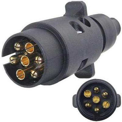 Europese 7-Pin Trailerstekker RV Adapter voor Achterlicht Signaal Stroomaansluiting