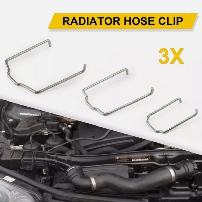 154 23 Radiator Hose Clip Replacement Parts, Metal Retaining Spring Clips for E39 E38 E60 E90 Vehicle Cooling System Use Tasks