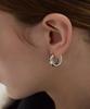 Dawnf 01H01M Polished Silver Earrings