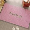 Solid Color Dirt-Resistant Entrance Mat - Easy-Clean, Cuttable Coil Design