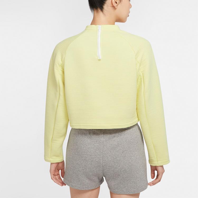 Nike Nsw Tech Fleece Long Sleeve Sweatshirt Women Tops Vibrant-Orange Cyano CZ1860-724