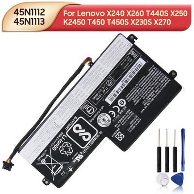 Dobíjecí lithiová baterie Pro Lenovo ThinkPad X240 X260 T450 T450S X230S X270 T440S X250 K2450 T470P T460P L450 45N1112 45N1113 Baterie pro notebook 24Wh