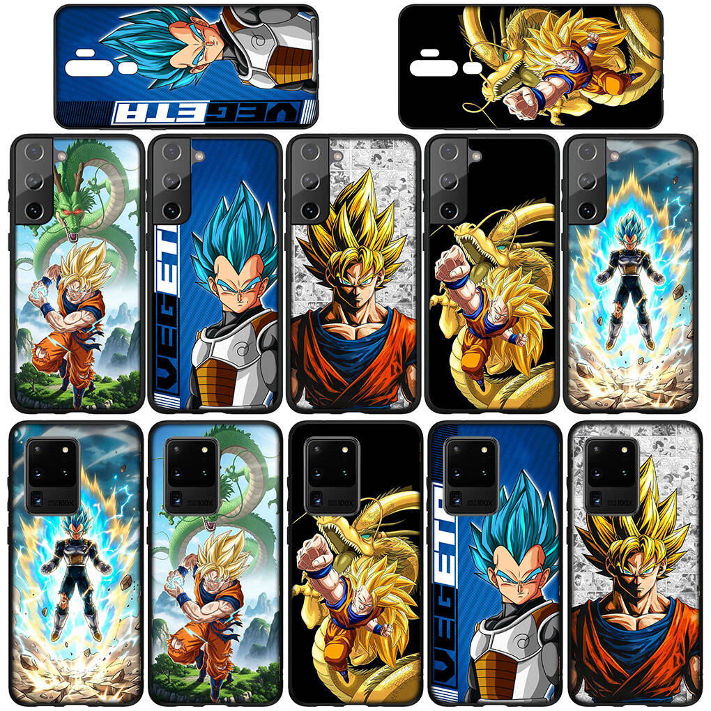 Phone Case for iPhone 17 15 16 Plus Redmi Note 14 12 11 13 Pro Max Huawei P30 P20 Lite OPPO A60 A40 A80 A38 A54 Cartoon Dragon Gokus Ball Vegeta Cover