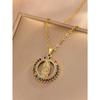Fashionable and Simple Copper-inlaid Micro-color Virgin Mary Pendant Necklace for Women