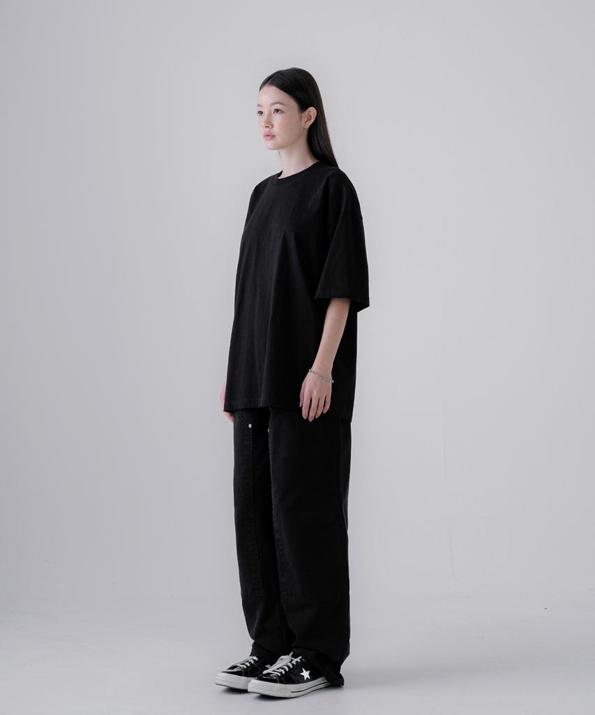 EZKATON Dreaming Short Sleeve T-Shirt Black Kmst6777