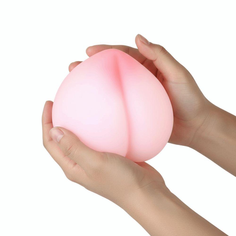TPE Material Anti Stress Ball Peach Shaped Stress Reliever Relax Slow Rebound Toy  Finger Massage