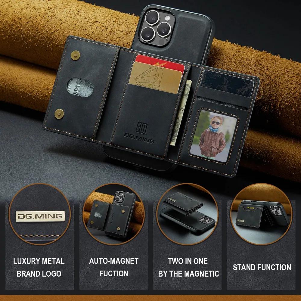 2 in 1 Detachable Wallet with Card Holder Magnetic Phone Case for IPhone 13 Mini 16E 16 15 Plus14 13 12 11 Pro Max Leather Cover