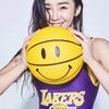 Yellow Smile Face Basketball Limited Edition PU Leather Feel Size 7 6 5 4 Kids Youth Adults Indoor Outdoor