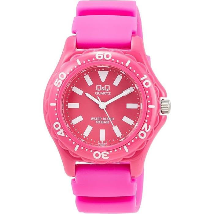 Citizen Pink Sports 10 ATM Water Resistant Q&Q VR25-003 Women's Watch, Type,