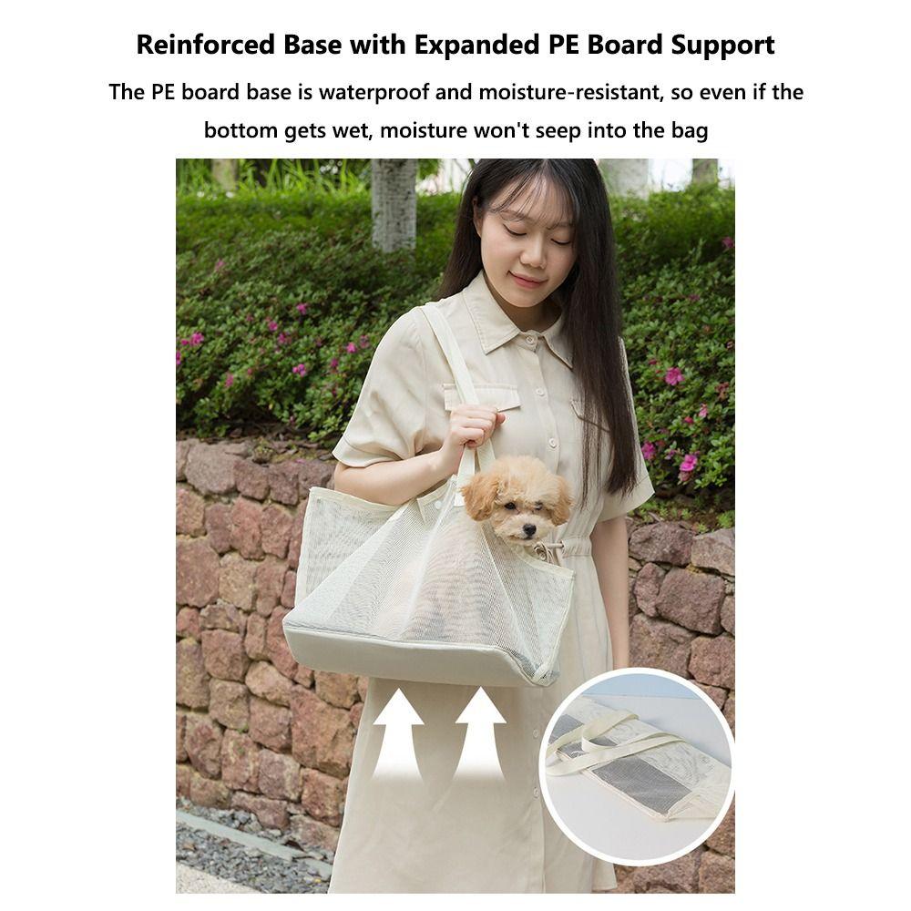 Breathable Mesh Pet Carrier Bag Portable Dog Travel Bag Foldable Pet Tote  for Dogs and Cats