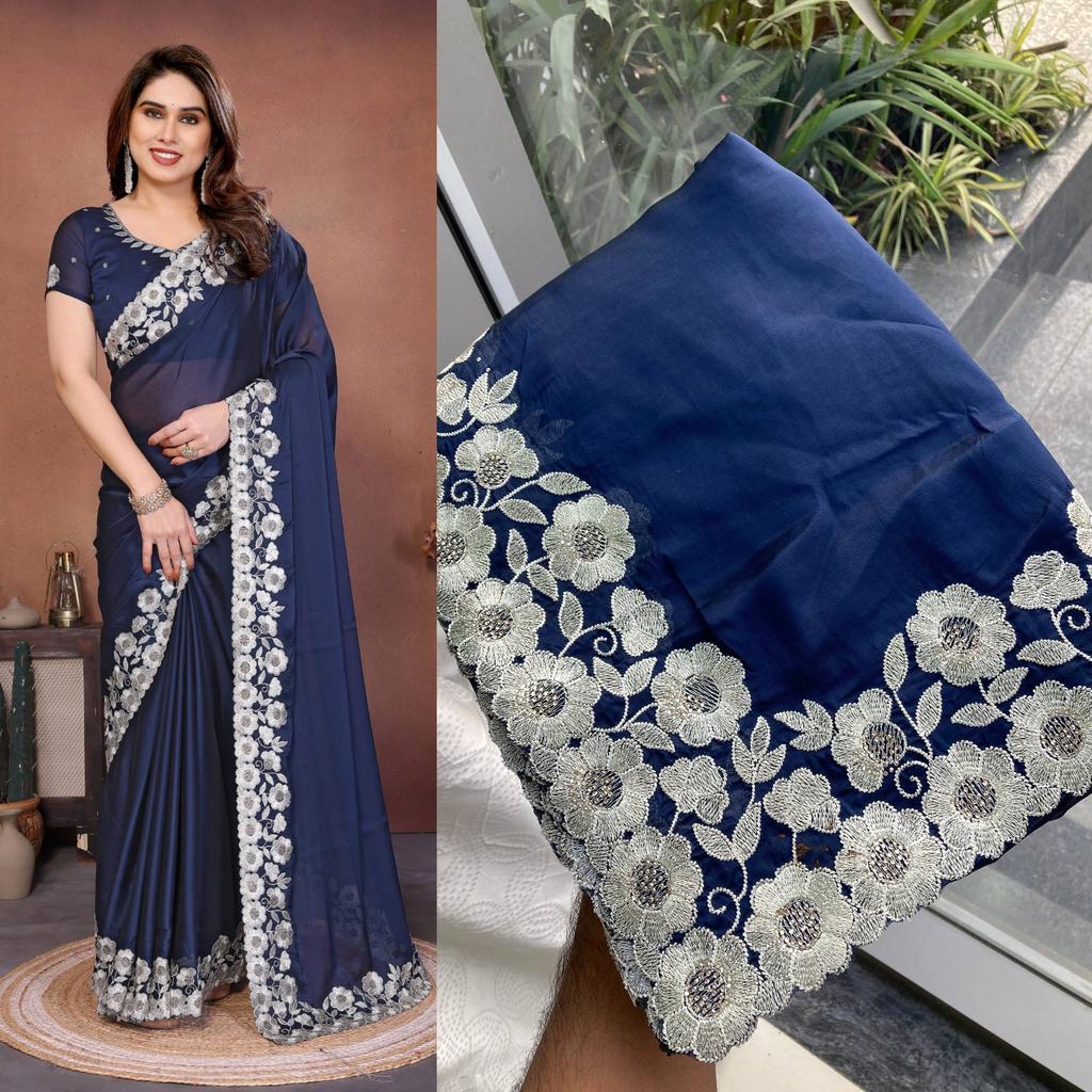 New Launch – Party Wear Soft Rangoli Silk Saree