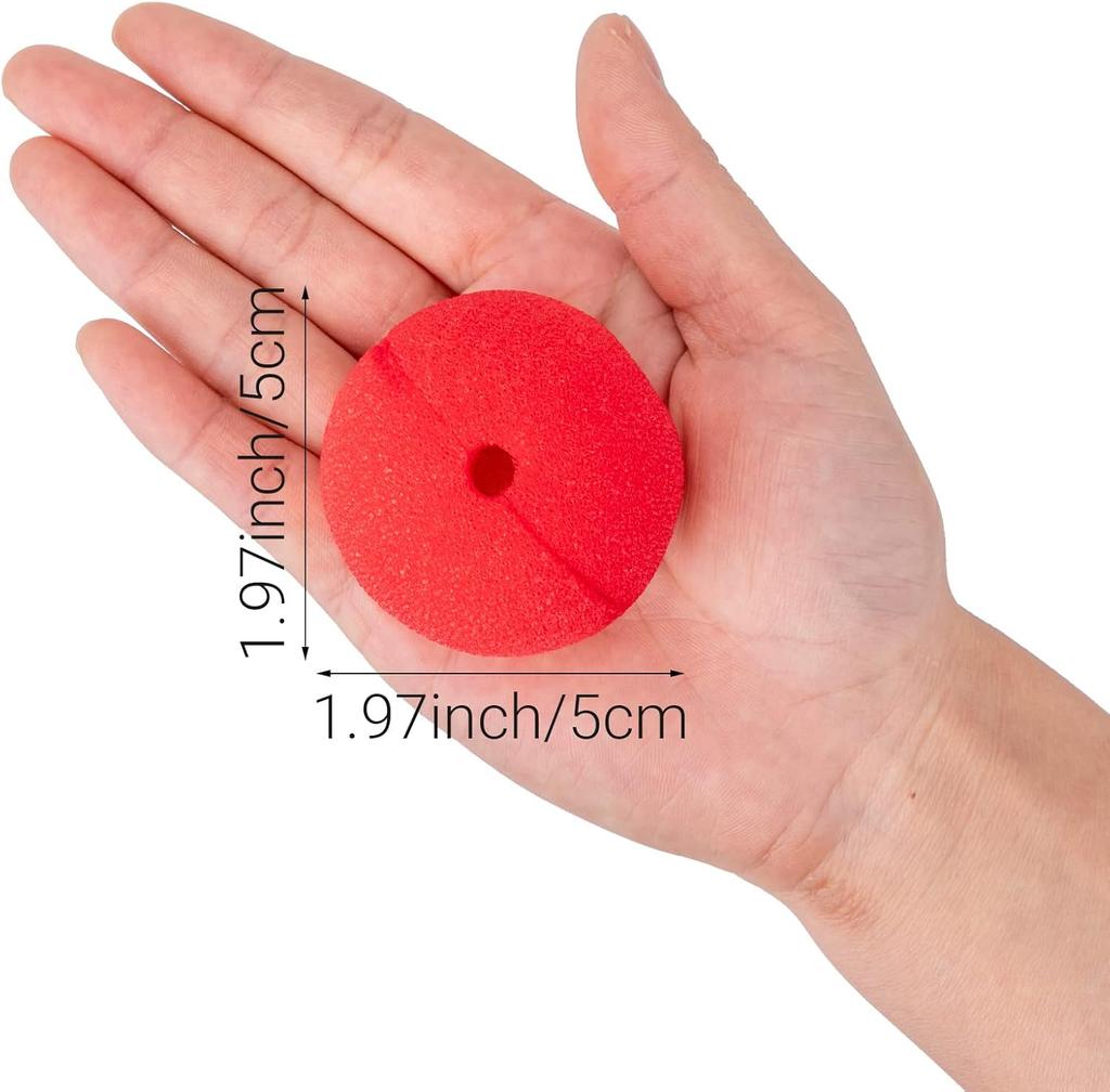 1/100pcs Red Clown Nose DIY Foam Sponge Balls Cosplay Costume Props Funny Circus Performance Party Halloween Decoration Supplies
