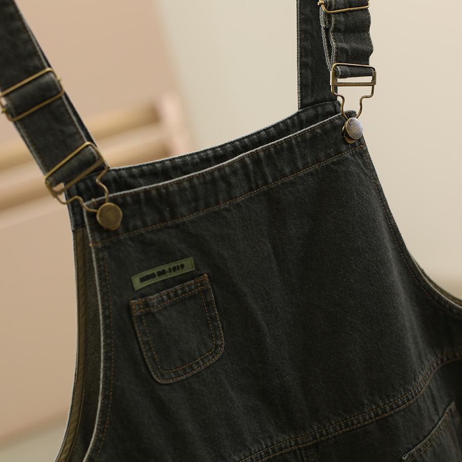 Korean Style Fashion Layered Denim Overalls - Youding 25 Autumn Collection