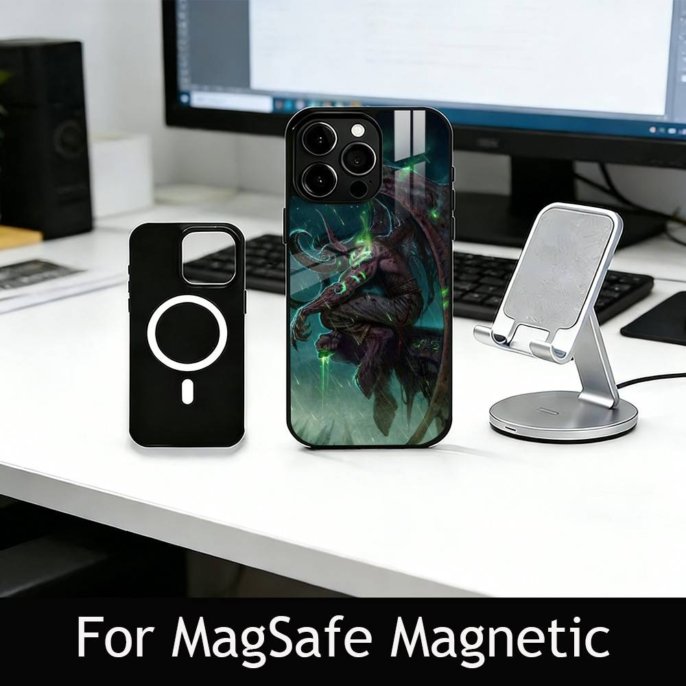 W-Warcraft G-Game Phone Case For iPhone17,16,15,14,13,12,11 Plus,Pro Magnetic For Magsafe Wireless Charging