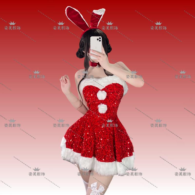2024 New Christmas Clothing Christmas Uniform Set Cos Clothing Christmas Costume Full Set Santa Claus Halloween