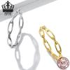 Avle European & American Hot-Selling S925 Sterling Silver Platinum-Plated Hollow Fashion Ring Bracelet for Women