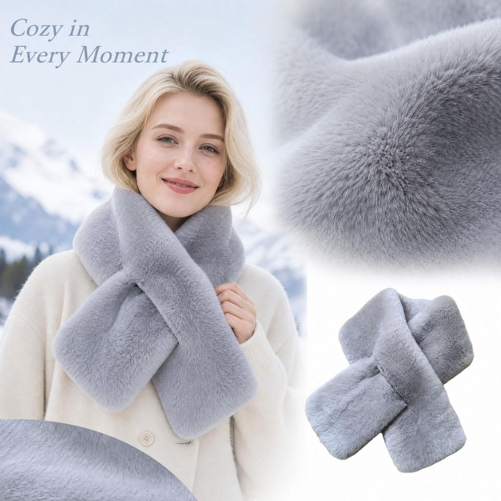 Women's Versatile Thick Neck Warmer and Cute Neck Gaiter Scarf for Winter