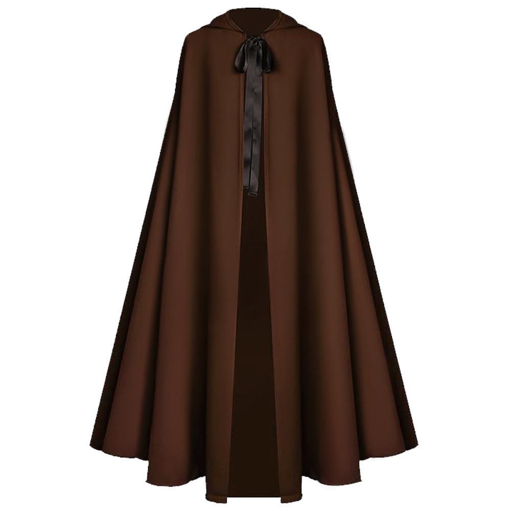 Medieval Death God Cosplay Cloak With Hood For Halloween Stage Performances