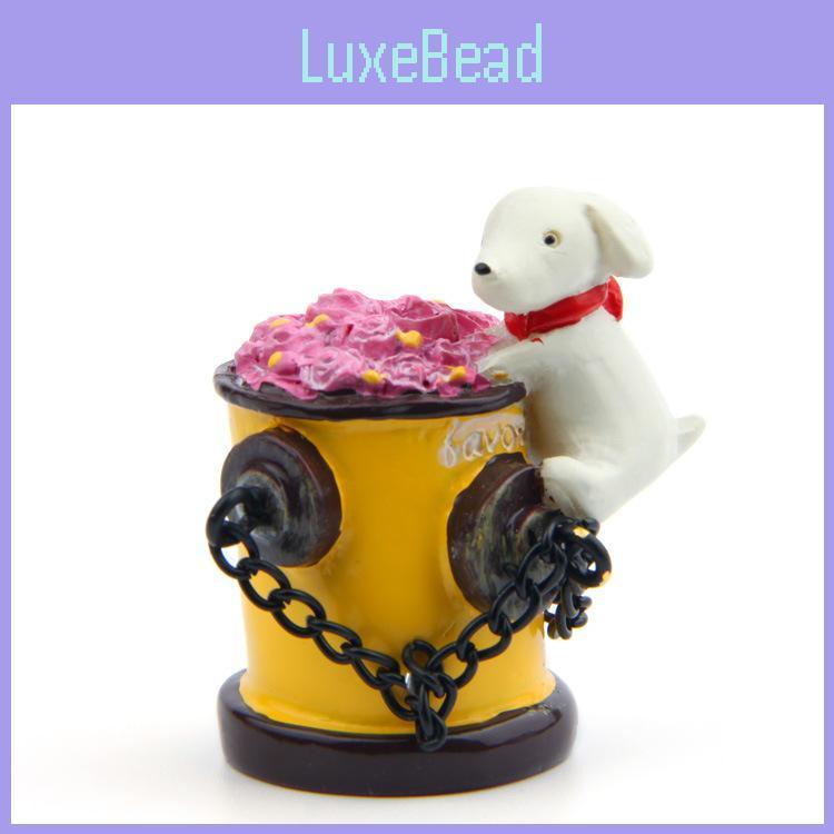 Small Dog Fire Hydrant Plant Pot Accessory Resin Craft With Cute Japaninspired Design For Decoration And Collectors