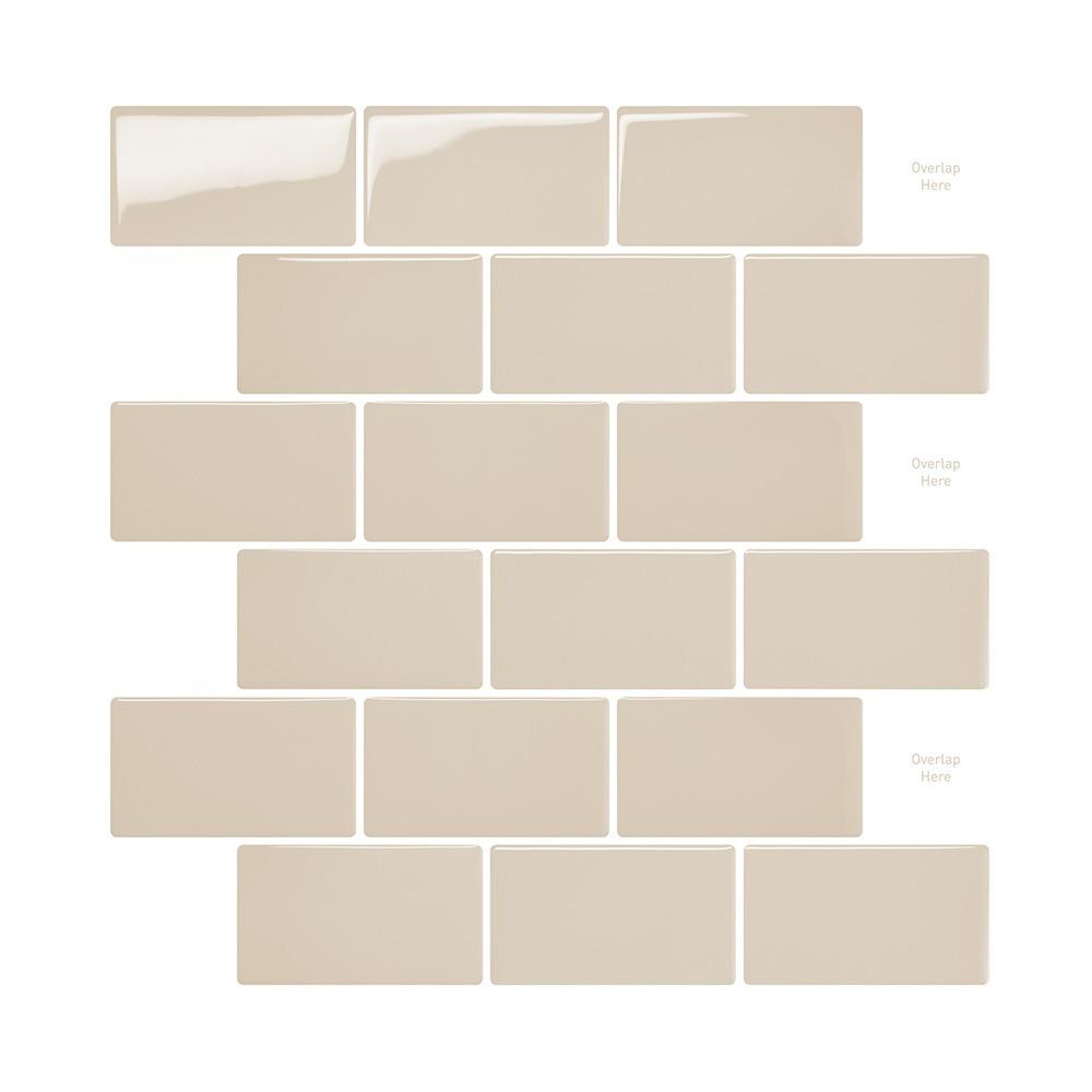 Self-adhesive 3D Stereo Wall Stickers Waterproof Oil Proof Backsplash Wall Decals Brick Design Moisture-proof