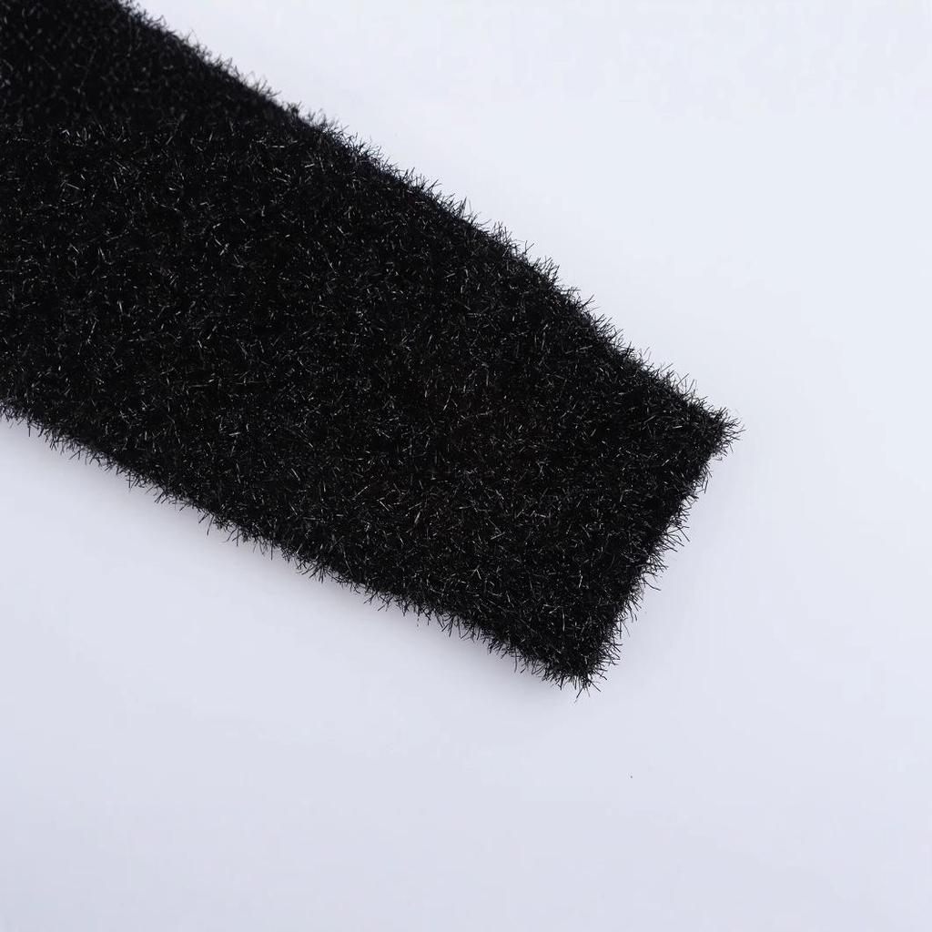 European & American Style Women's Beaded Knitted Cardigan with Metal Wire Flowers, 2024 Autumn Collection