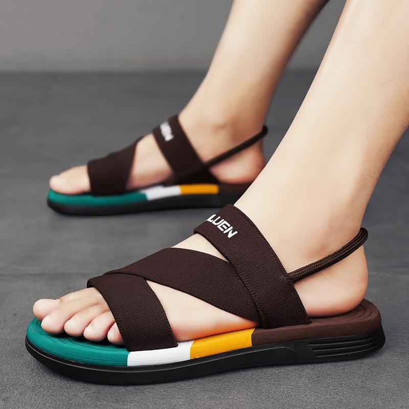 Summer Sandals Summer Wear Non-slip Dual-purpose Driving Slippers Men's Soft-soled Beach Cool Slippers