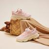 Anta Kids Synthetic Leather Fabric Comfortable Versatile Non-Slip Wear-Resistant Low-Top Casual Shoes Kids Casual Shoes Pink A22438847-6
