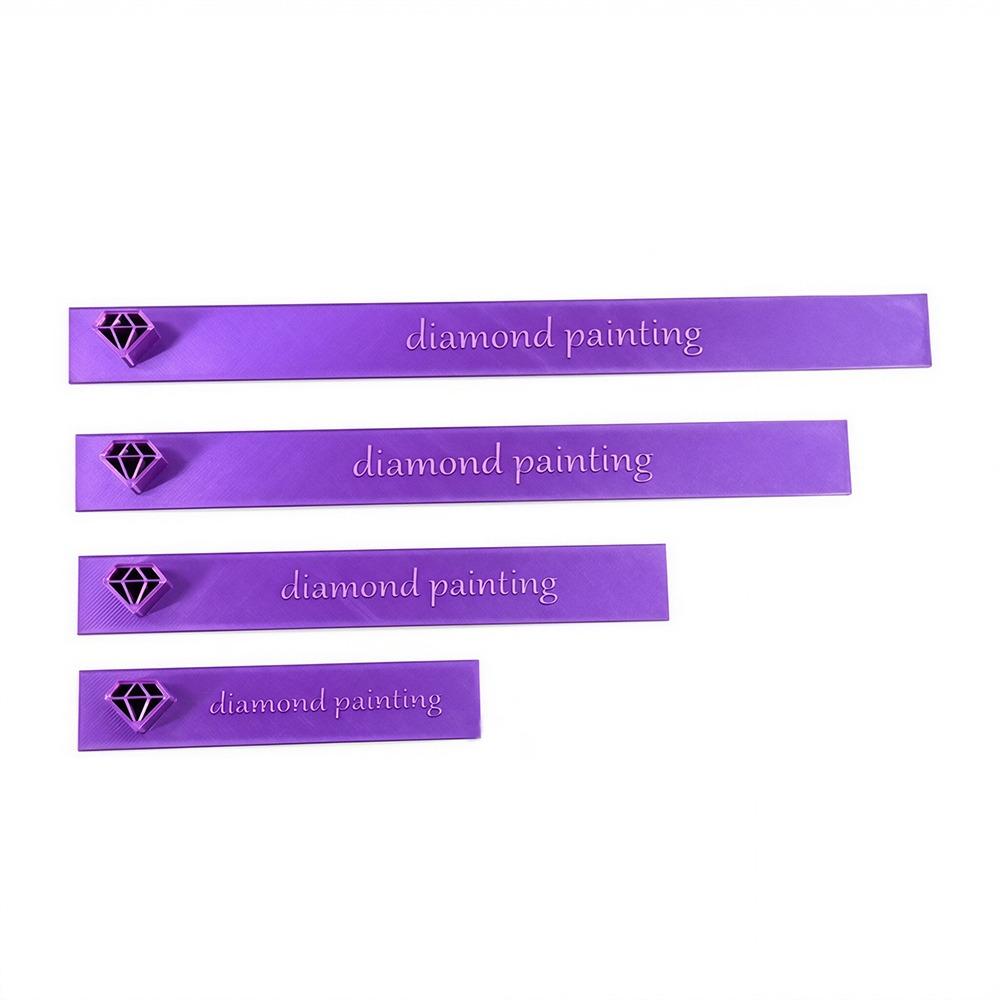 4Pcs Plastic Diamond Art Rulers Connectable Bead Alignment Guides New Diamond Painting Rulers