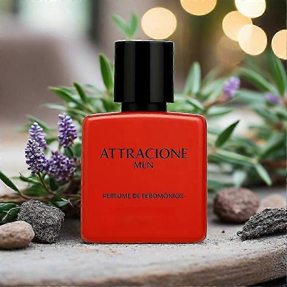 Perfume Attracione Para Hombres - Aroma Irresistible, Audaz Y Magnético Con Notas de Ámbar, Almizcle y Vainilla - Realza el Encanto Masculino Y WSLIHV