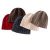Autumn and Winter New Cashmere Blended Twist Thickened Warm Knitted Dome Men's and Women's Cashmere Hats