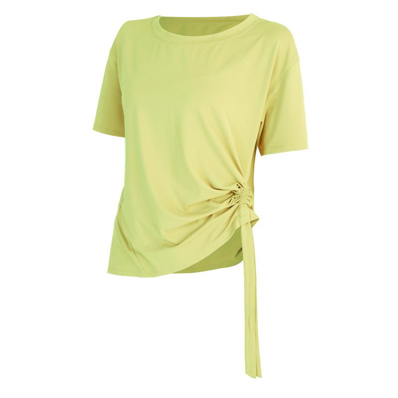 Yoga Wear Women's Summer Short-sleeved Quick-drying Clothes T-shirt Fitness Clothing Morning Running Loose Sports Tops